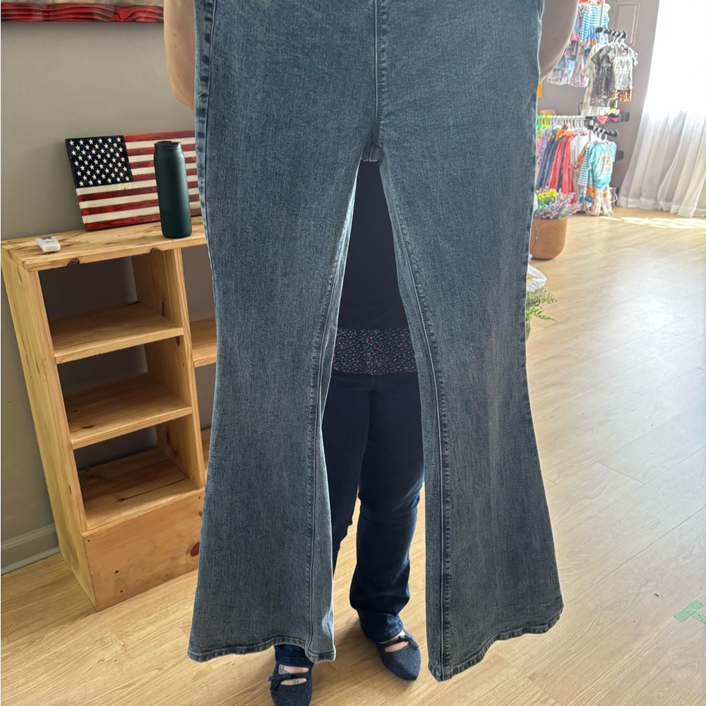 Women's Blue Flared Jeans